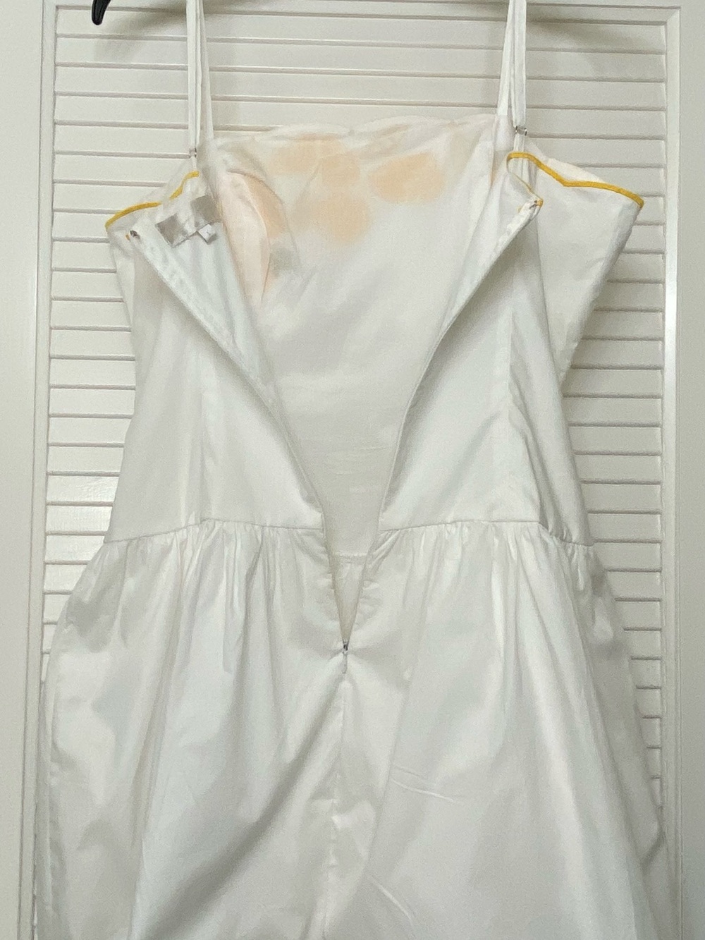 Corey Lynn Calter White Midi Dress with Yellow Lemon Embroidery - Picture 4 of 10